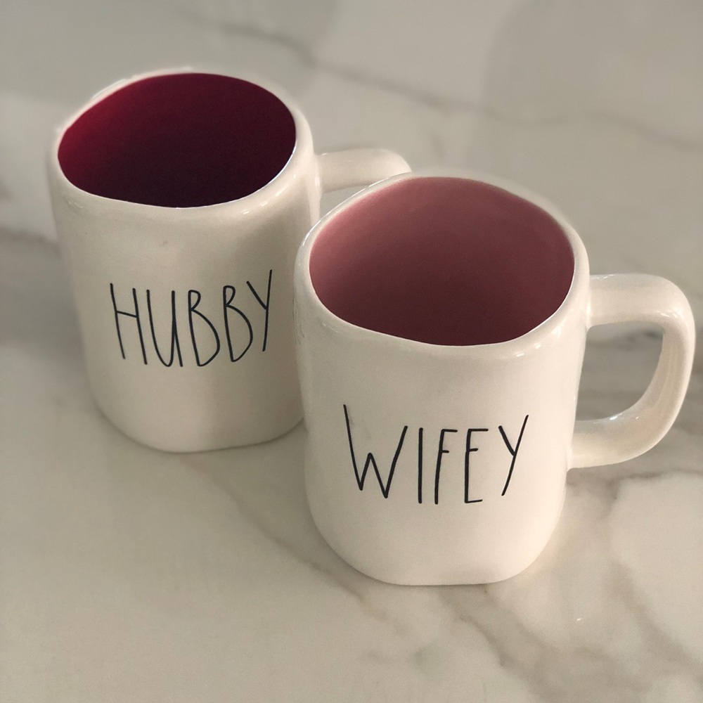 Rae Dunn Mugs “Hubby” & “Wifey”